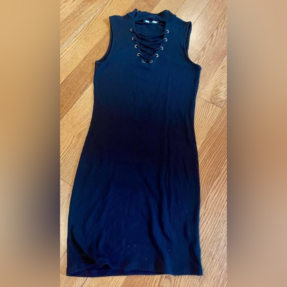 Generation Love Small Black Ribbed Dress